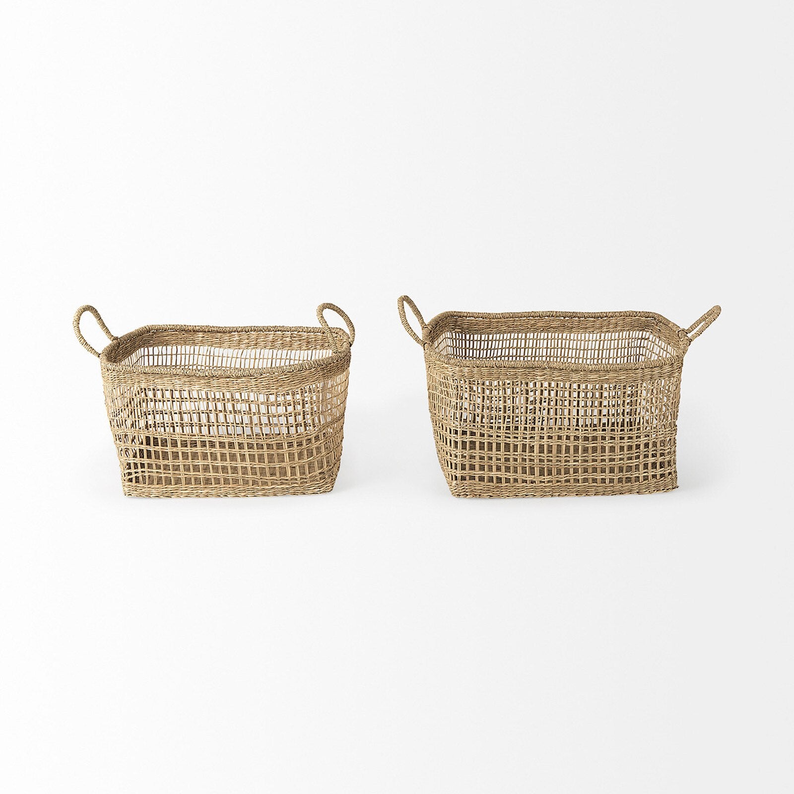 Tulum Seagrass Baskets weave detail