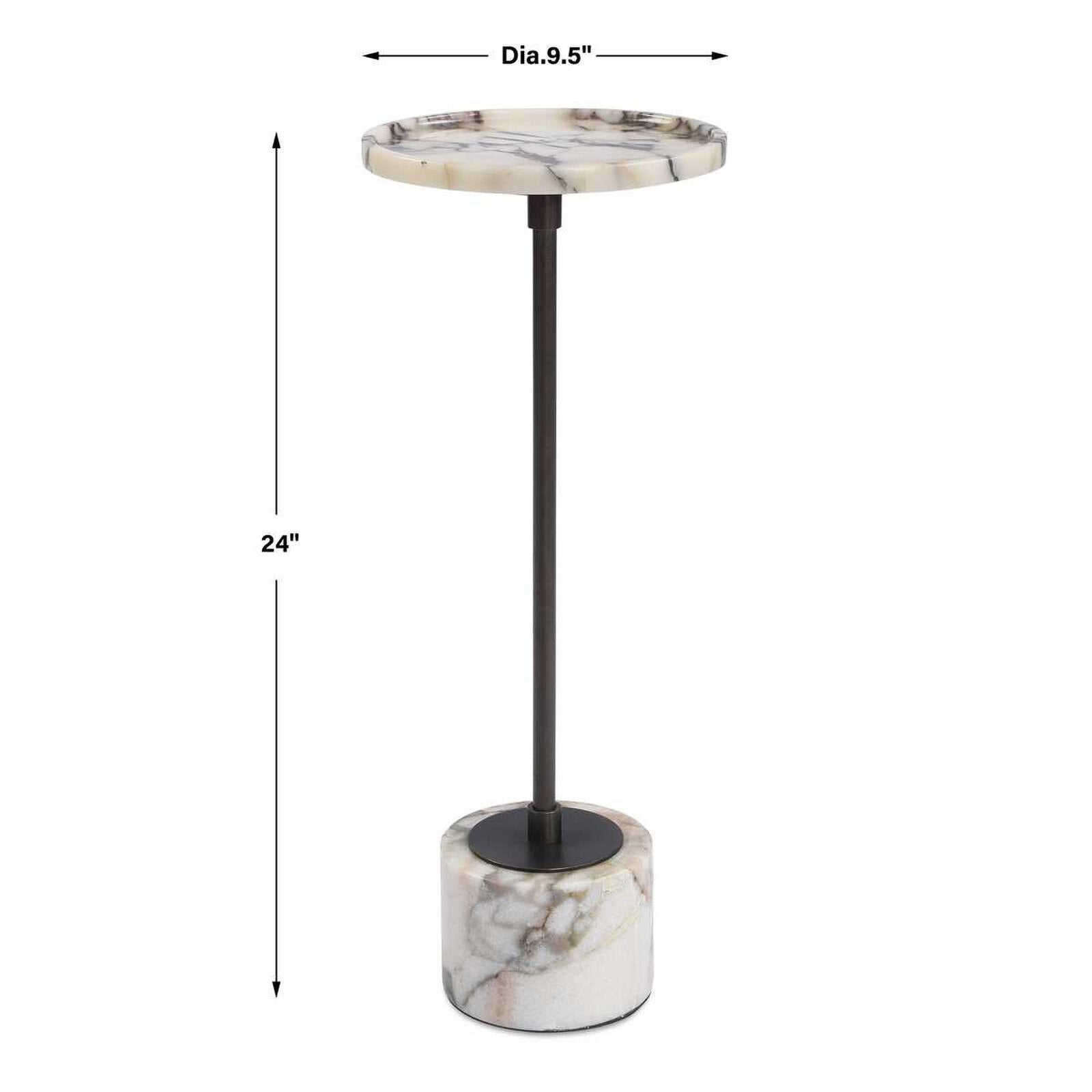 Uttermost UT-50356 Brunson Drink Side Table