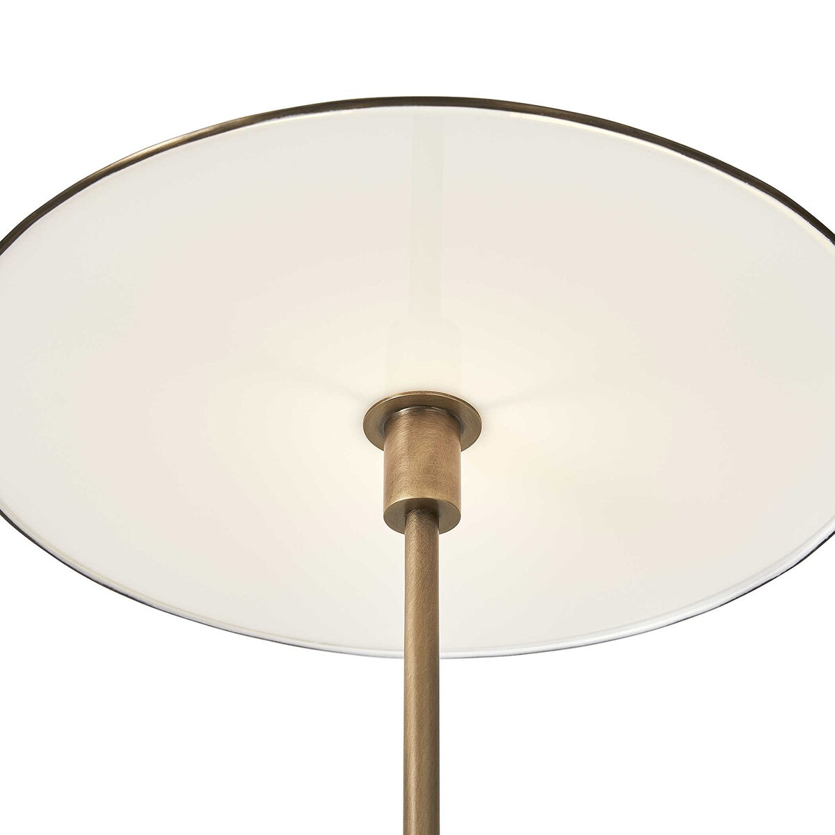 Umber Marble Buffet Lamp side profile, by Rachel Blindauer