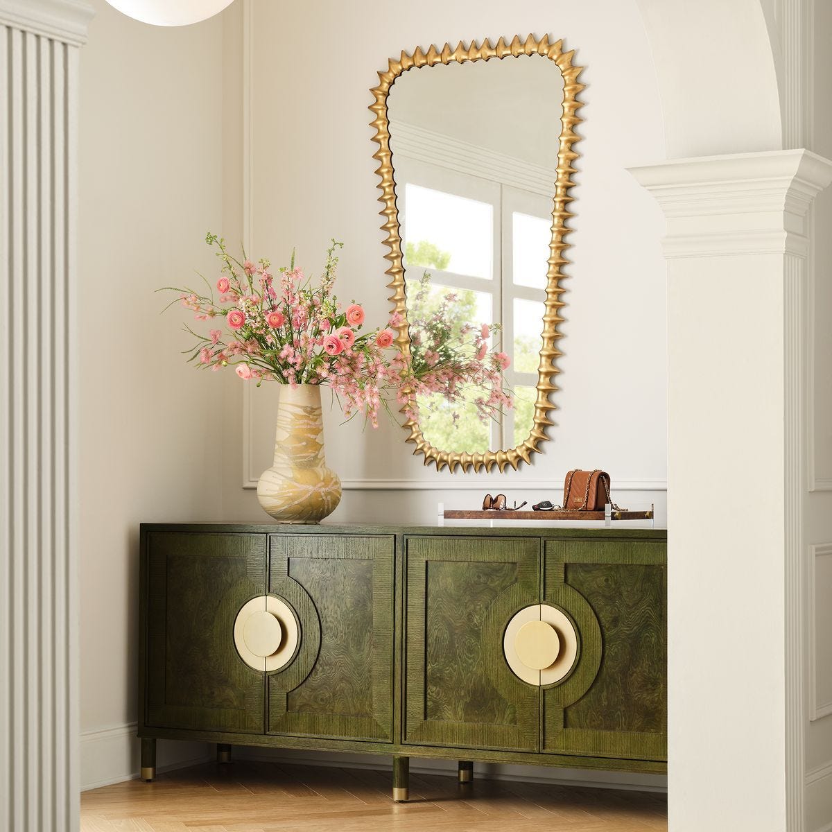 Versailles Olive Burl Cabinet — by Rachel Blindauer