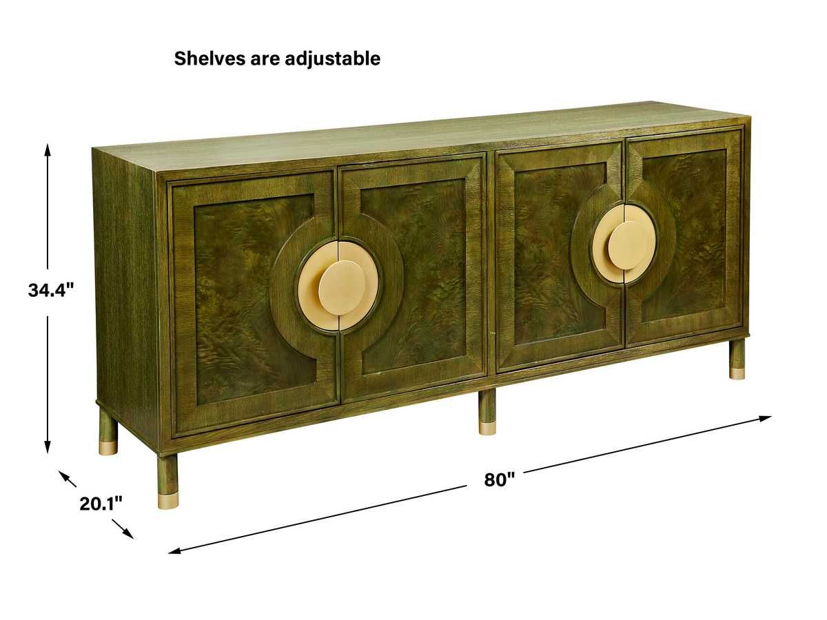 Versailles Olive Burl Cabinet — by Rachel Blindauer
