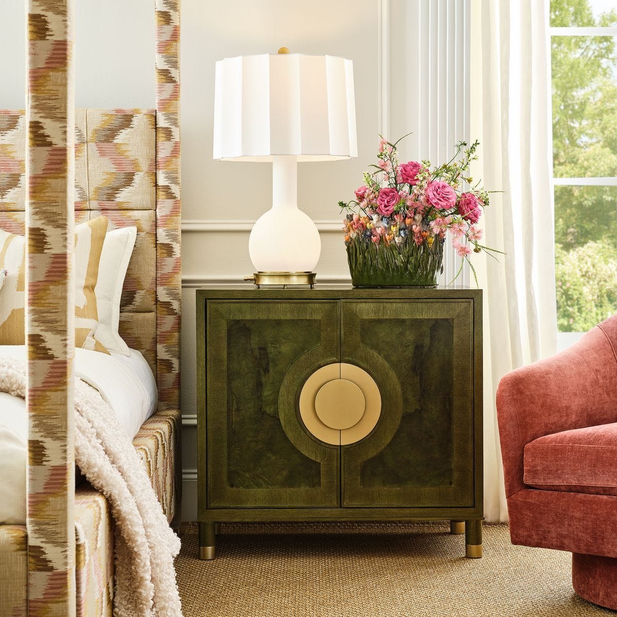 Versailles Olive Burl Cabinet — by Rachel Blindauer