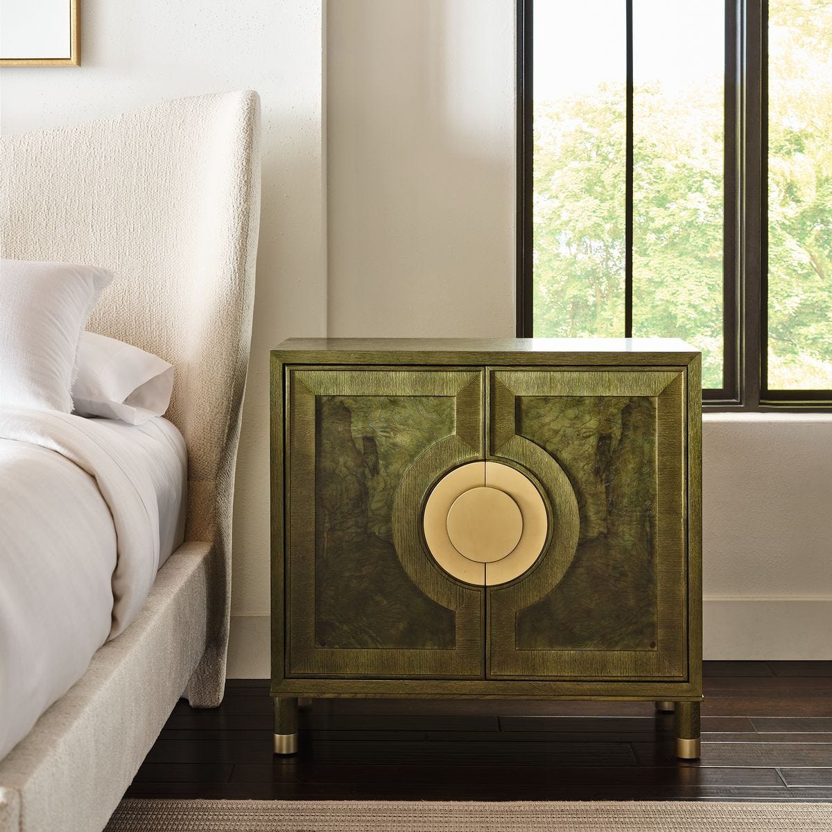 Versailles Olive Burl Cabinet — by Rachel Blindauer