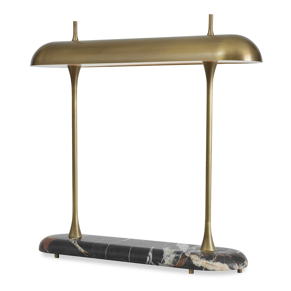 Vesper Marble Desk Lamp scale view, by Rachel Blindauer