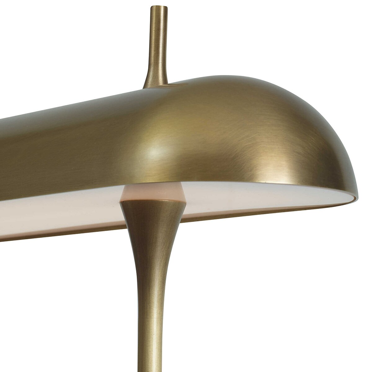 Vesper Marble Desk Lamp styled on a desk, by Rachel Blindauer