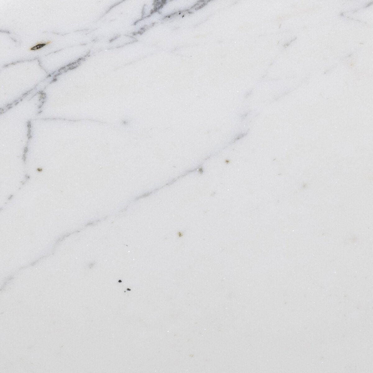 Close-up of a Carrara marble surface of gray and white