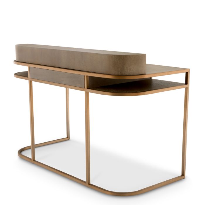 Alderley Washed Oak & Brass Writing Desk