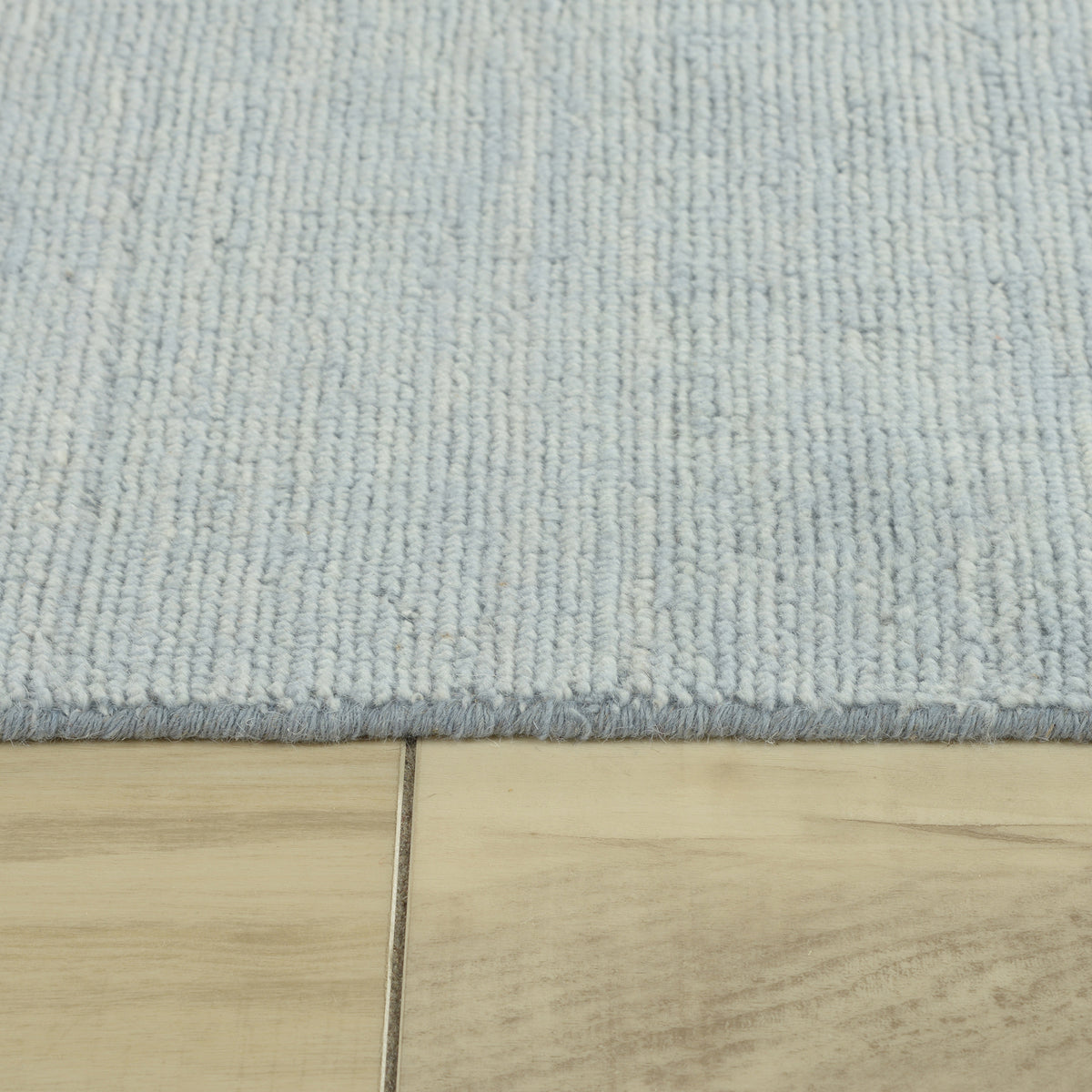 Ashcroft Hand-Loomed Wool Rug — Dusty Blue