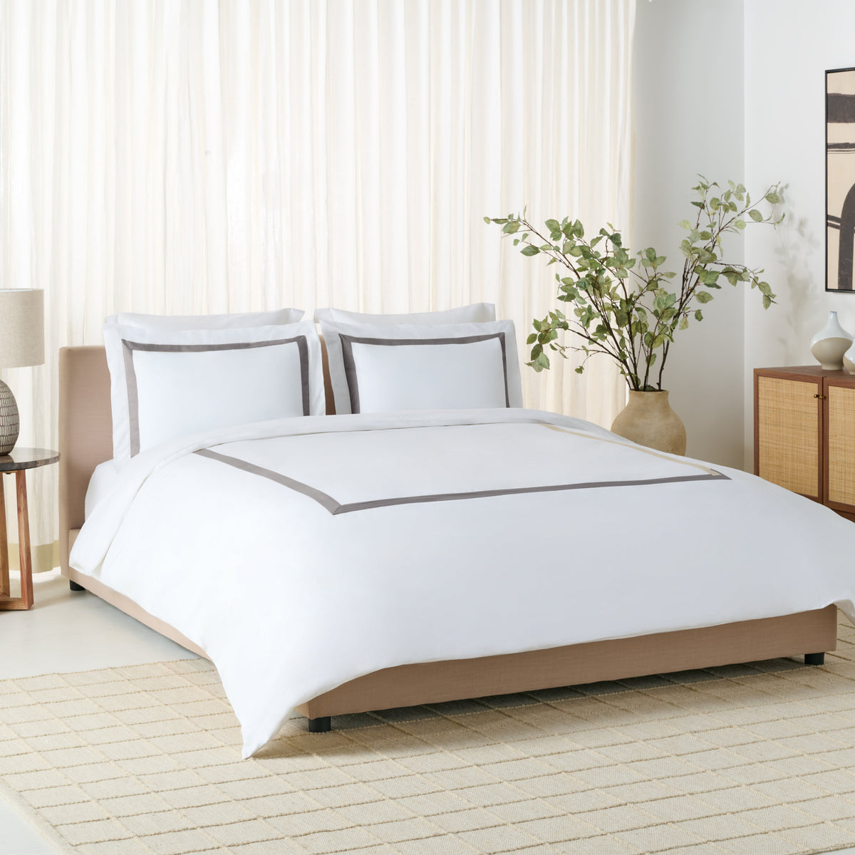 Bold Border Hotel Duvet Cover Set, King