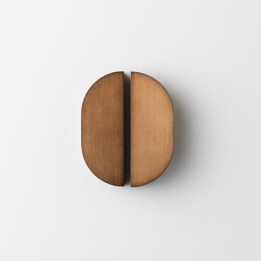Bow Brass Cabinet Pull in Oil Rubbed Bronze