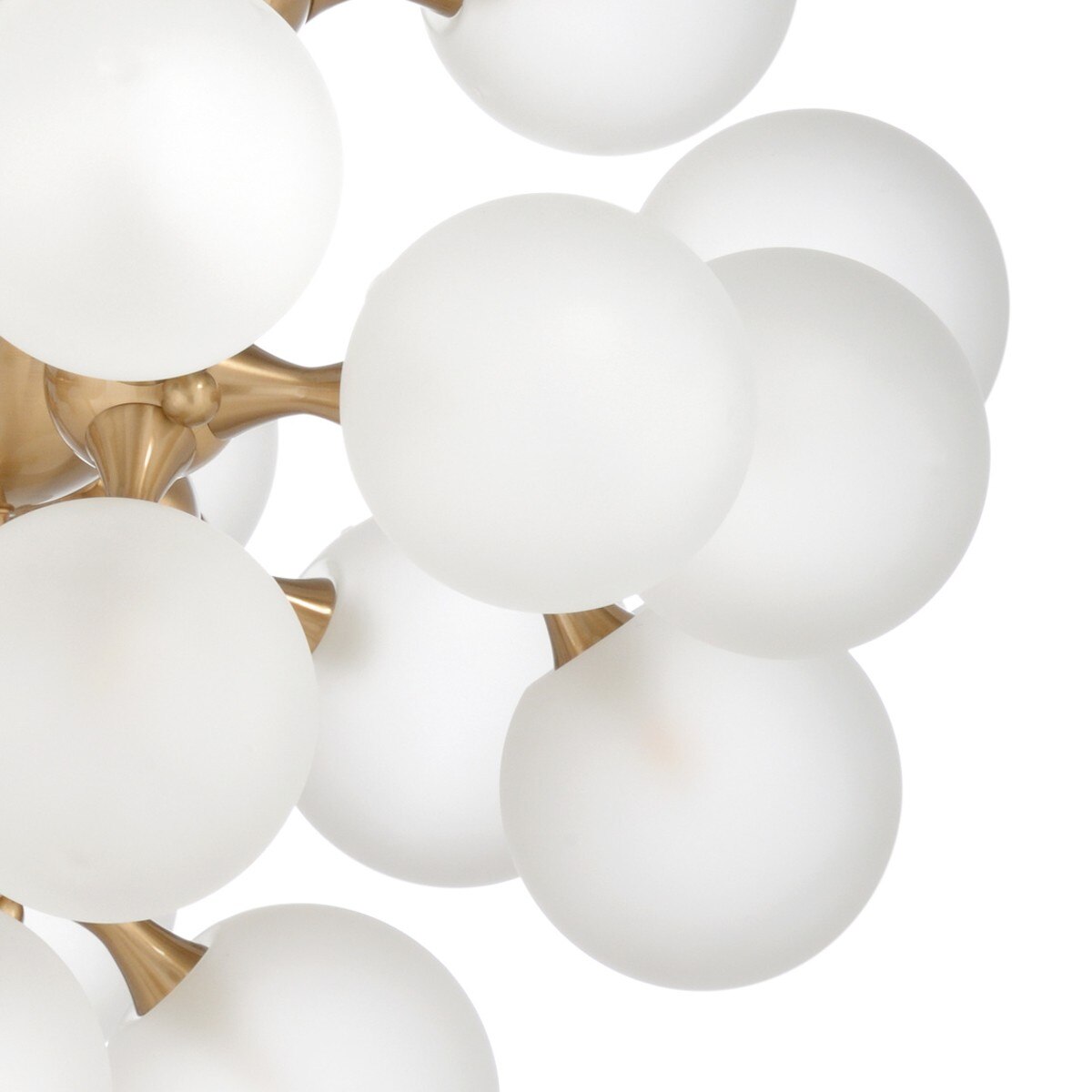 Bowery Brass & Glass Globe Chandelier detail
