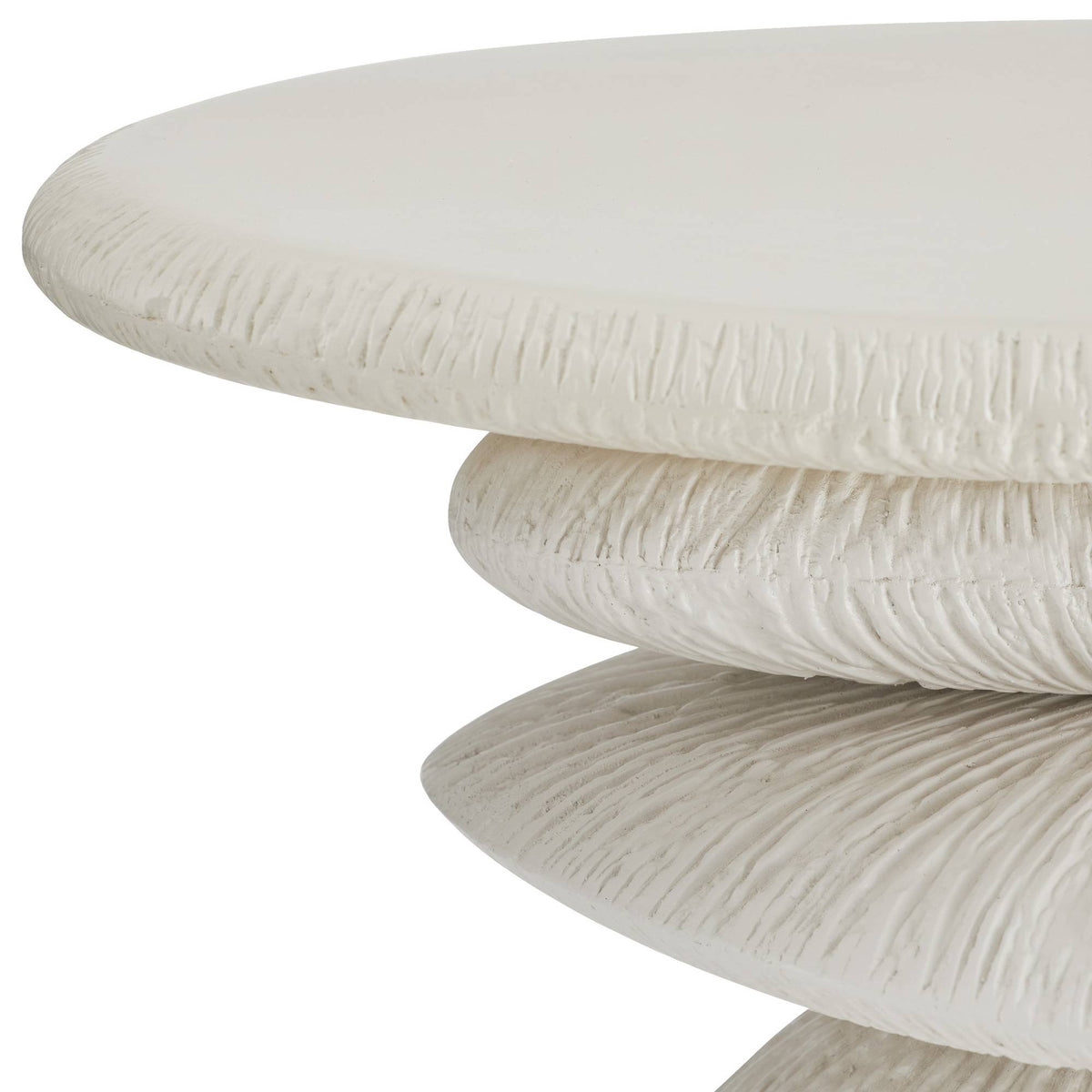 Cairn stacked stone outdoor side table, additional view