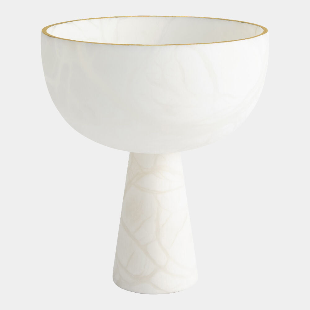 Caspari Footed Alabaster Bowl, Gold