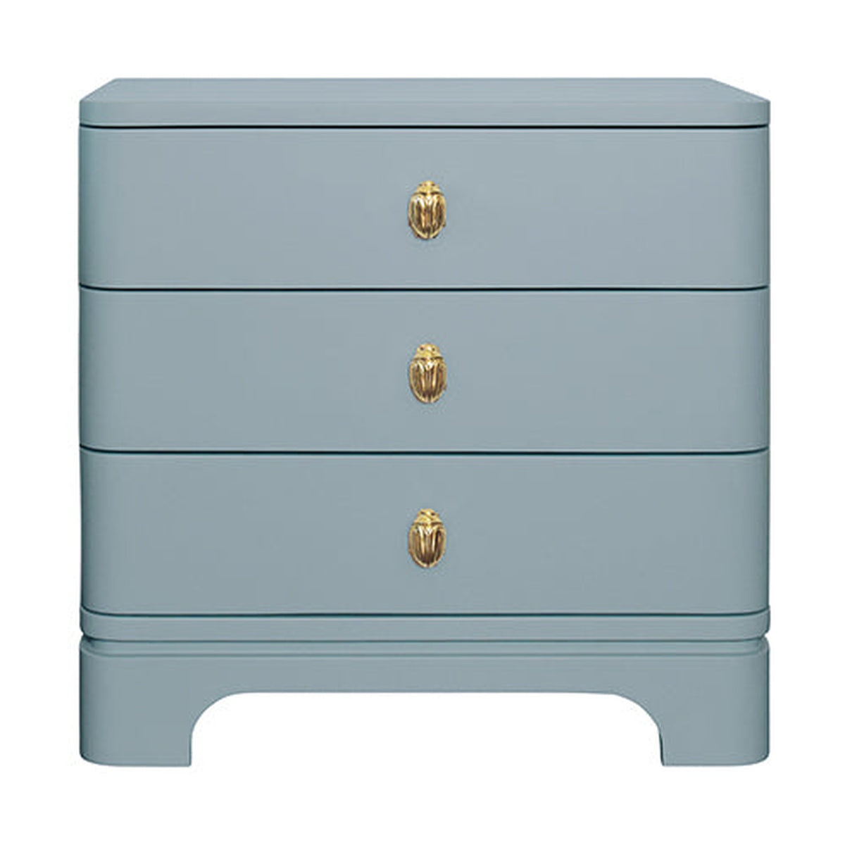 Celeste Blue Lacquer Nightstand