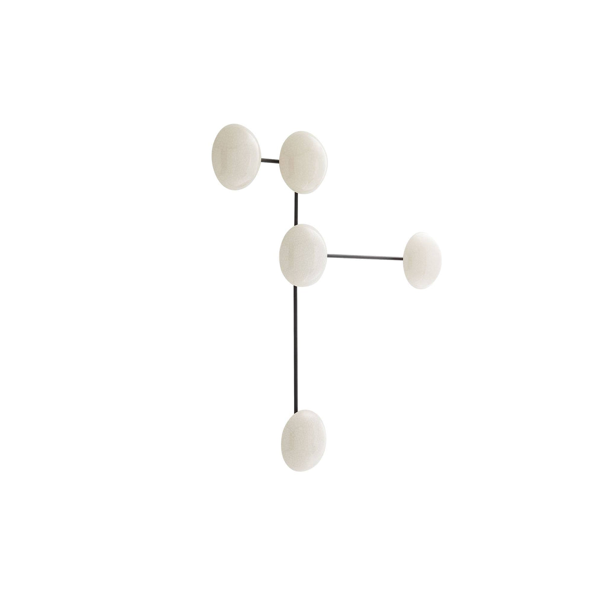 Constellation ivory crackle ceramic sconce, additional view