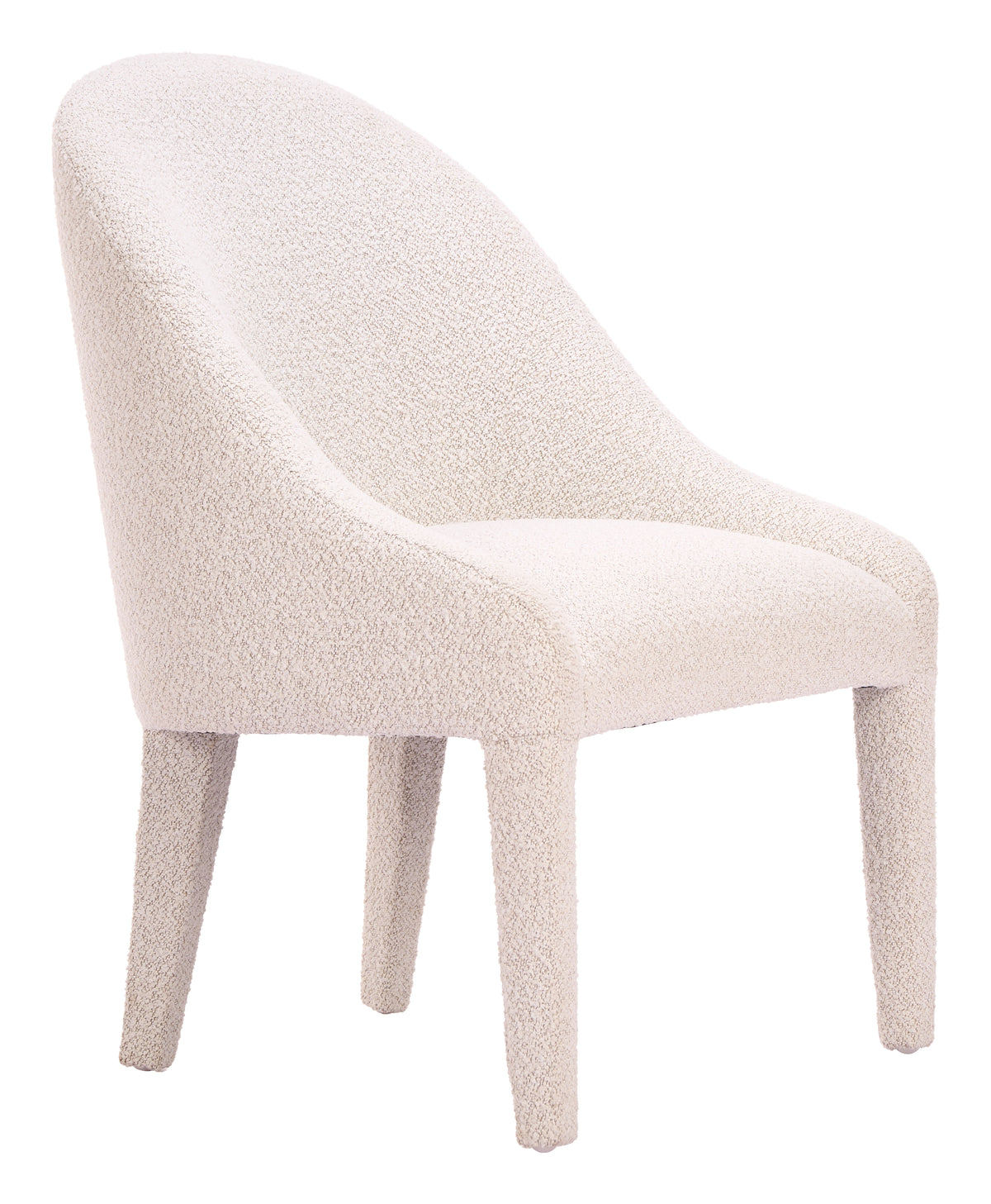 Corsica Dining Chair in Ivory, front view