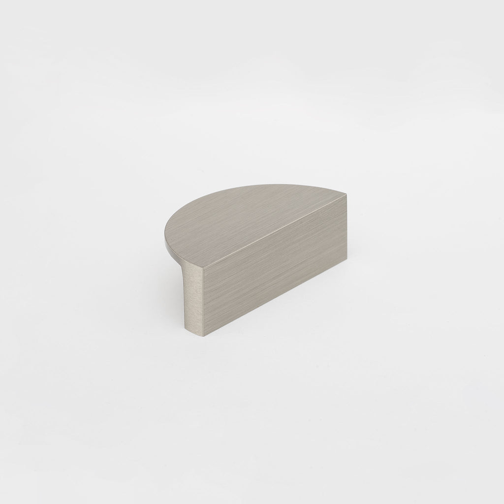 Crescent Brass Cabinet Pull in Polished Nickel