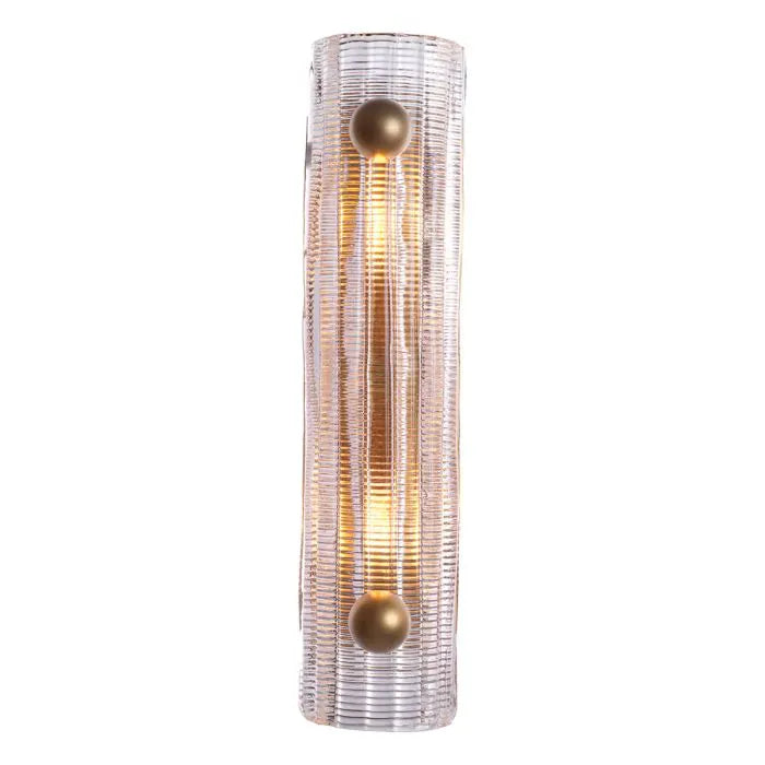Marseille Fluted Glass Wall Sconce — Rachel Blindauer