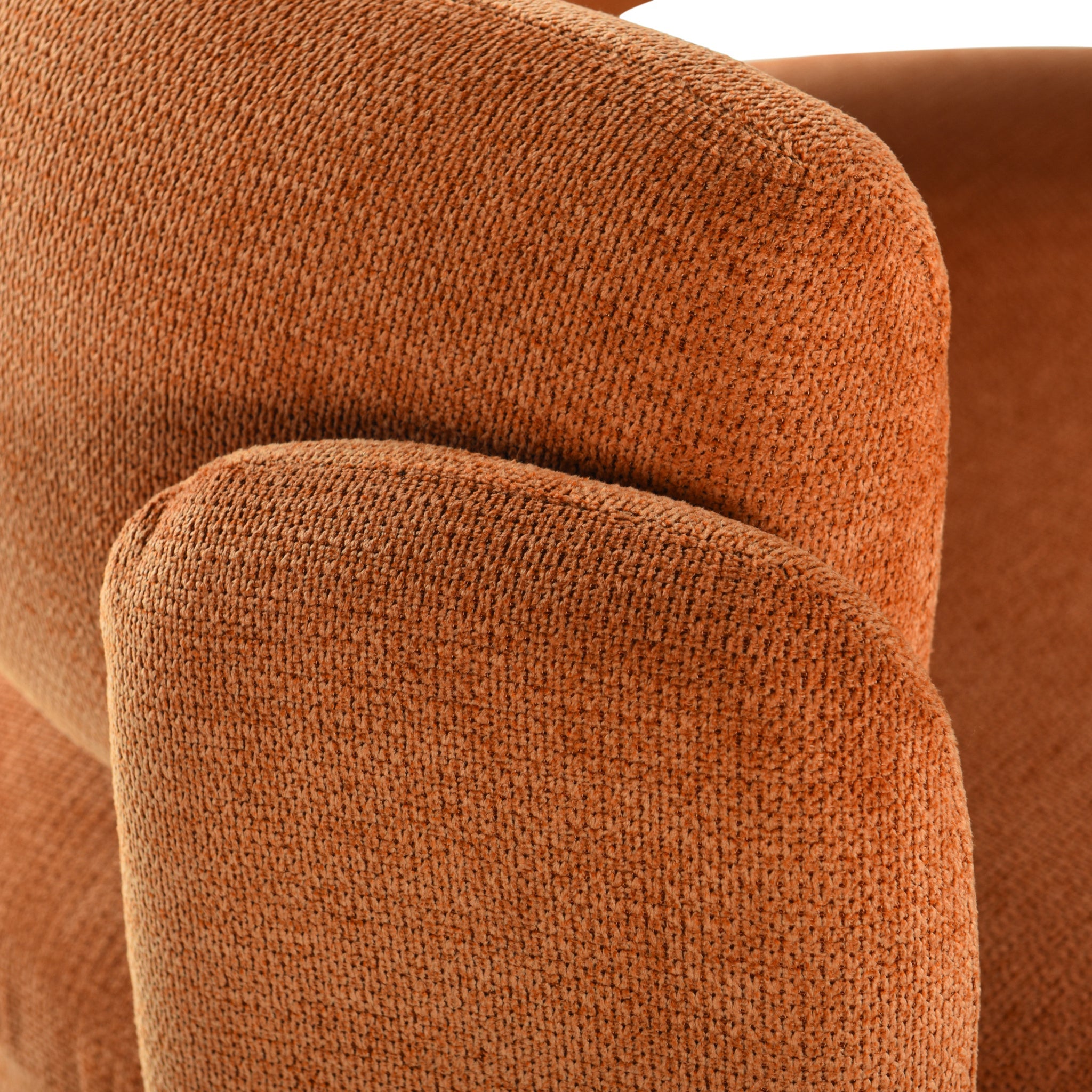 Fabric Barrel Back Lounge Chair styled