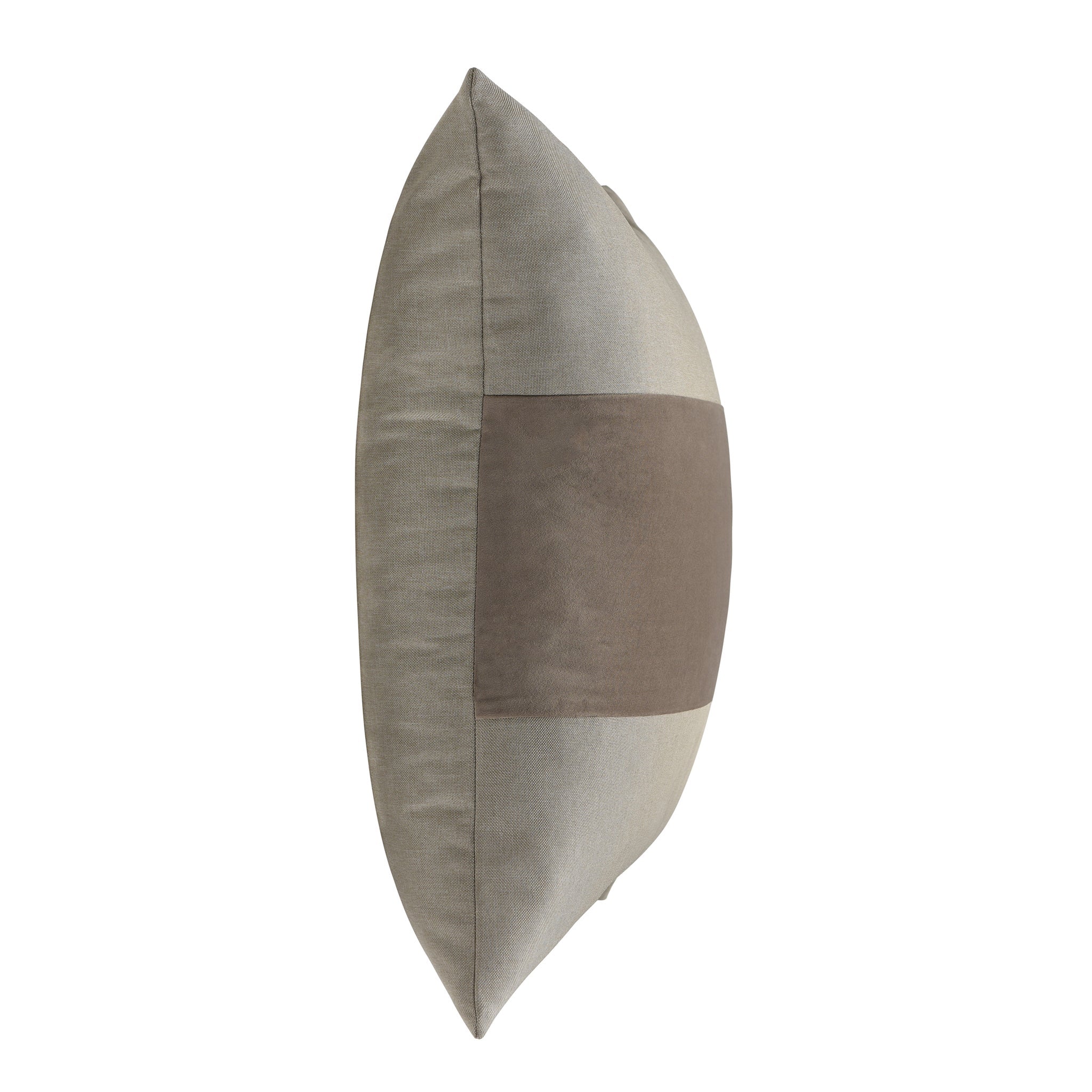 Two-Tone Banded Throw Pillow detail