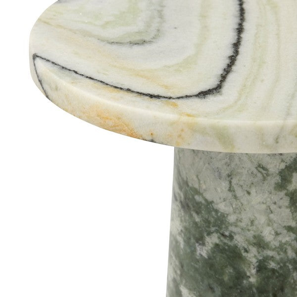 Kensington Marble Short Drink Table, Green