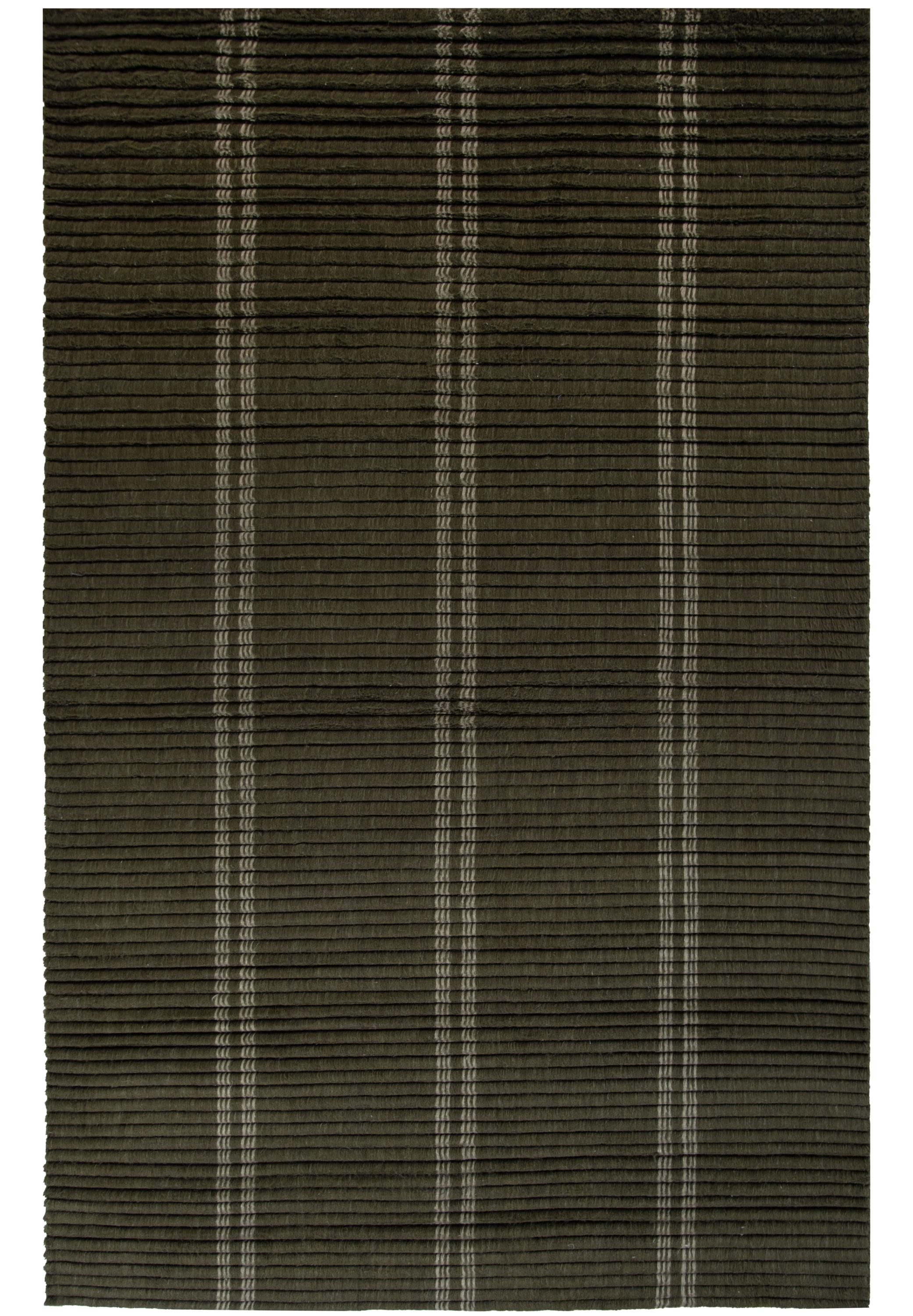 Dream hand-loomed New Zealand wool rug in muted green
