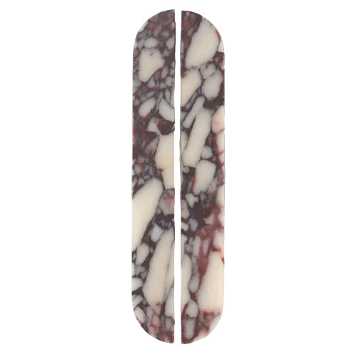 Drum Marble Cabinet Handle in Viola