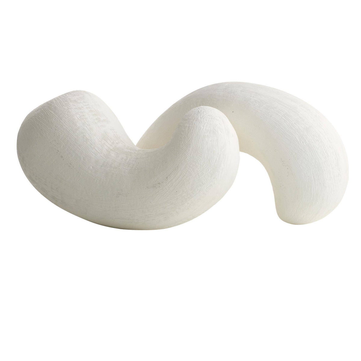 Entwine white knot sculptures, additional view