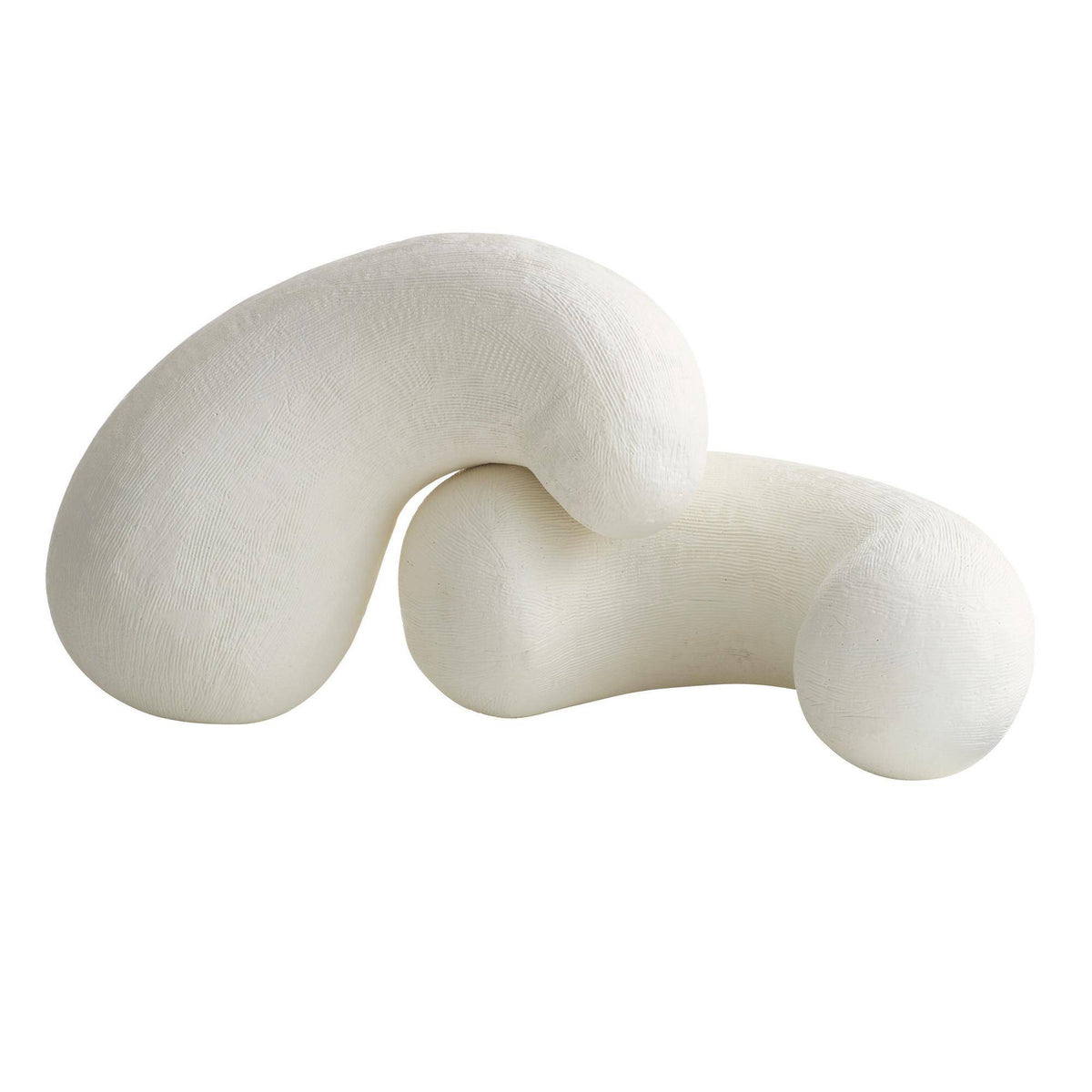 Entwine white knot sculptures, additional view