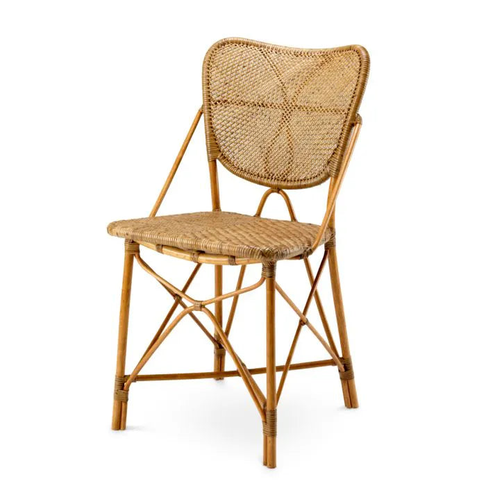 Havana Dining Chair in Honey Rattan