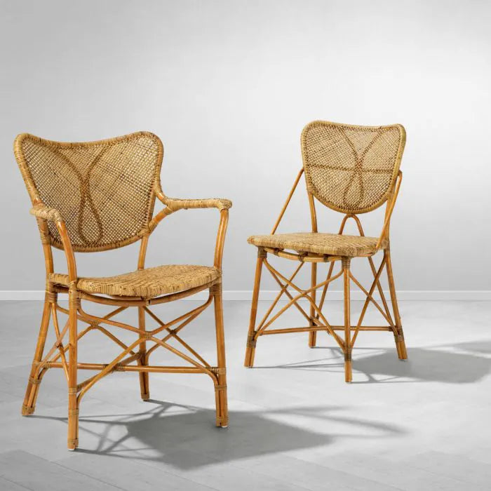 Havana Dining Chair in Honey Rattan