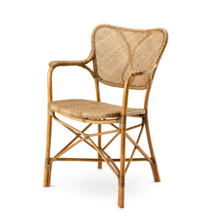 Havana Dining Armchair in Honey Rattan