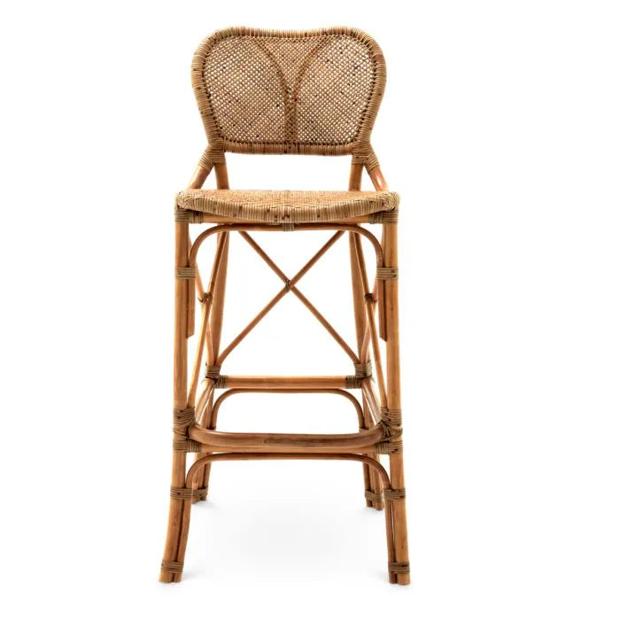 Havana Bar Stool in Honey Rattan