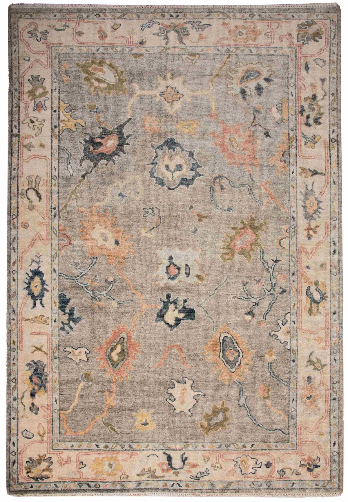 Heritage Hand-Knotted Wool Rug — Gray