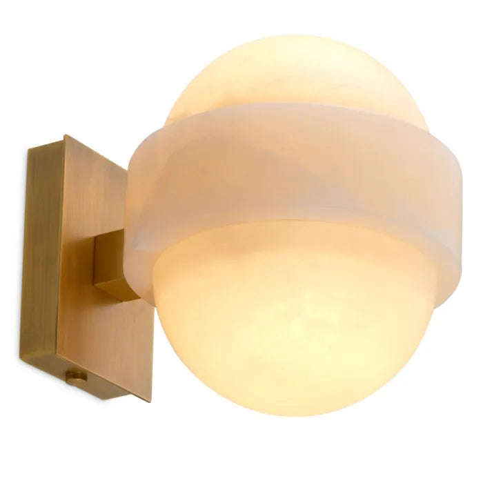 Taormina Alabaster Disc Sconce
