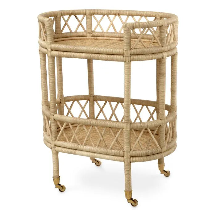 Sausalito Rattan Bar Trolley