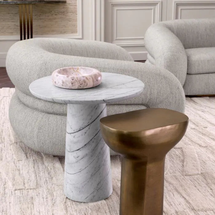 Valletta Brass Side Table