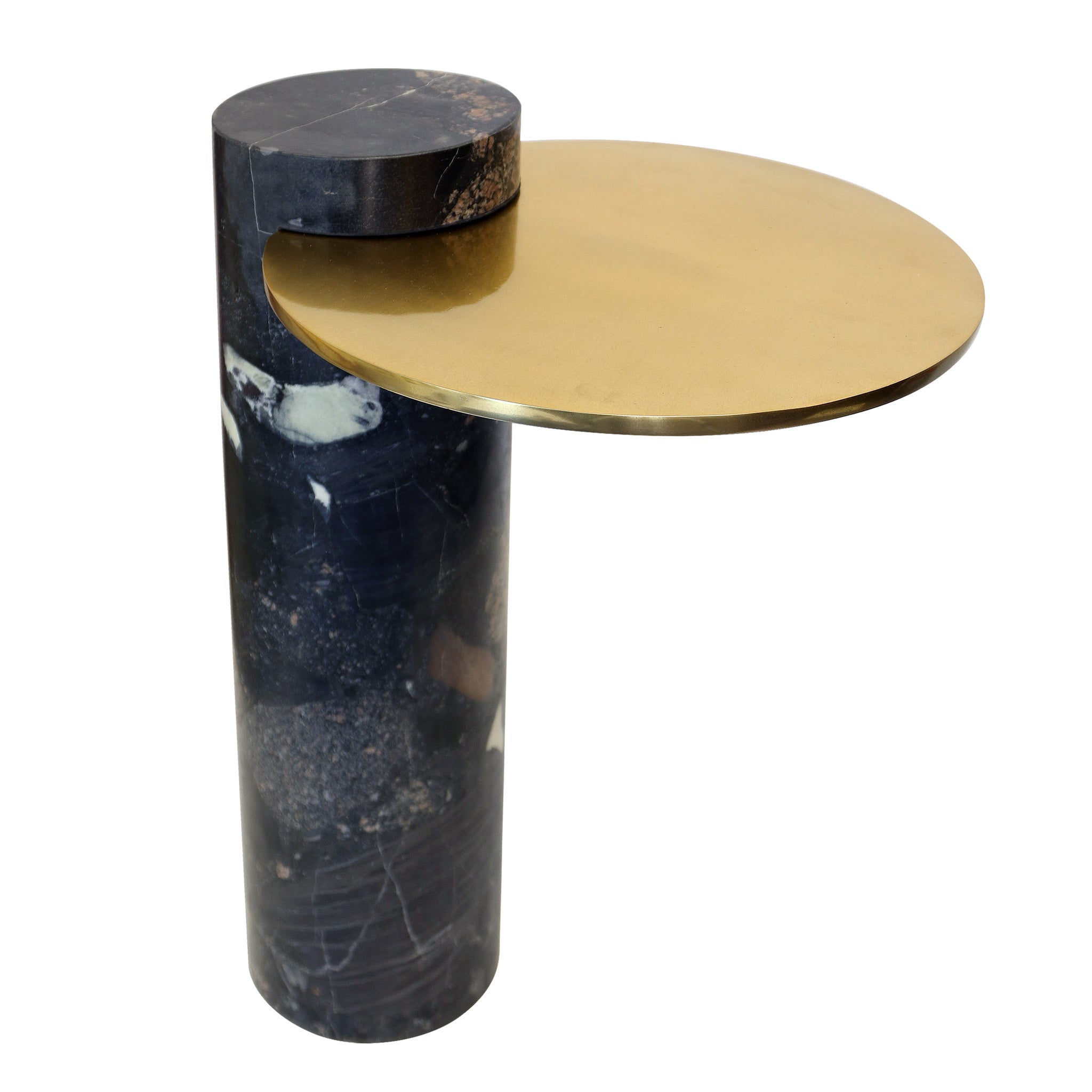 Black Marble Post Table detail