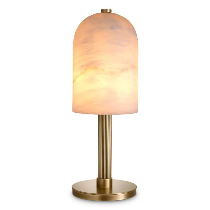 Sorrento Alabaster Dome Table Lamp — Rachel Blindauer