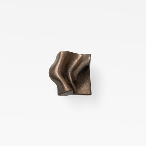 Fold Brass Cabinet Knob in Oil Rubbed Bronze