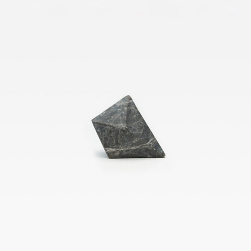 Facet Marble Cabinet Knob in Tundra Grey