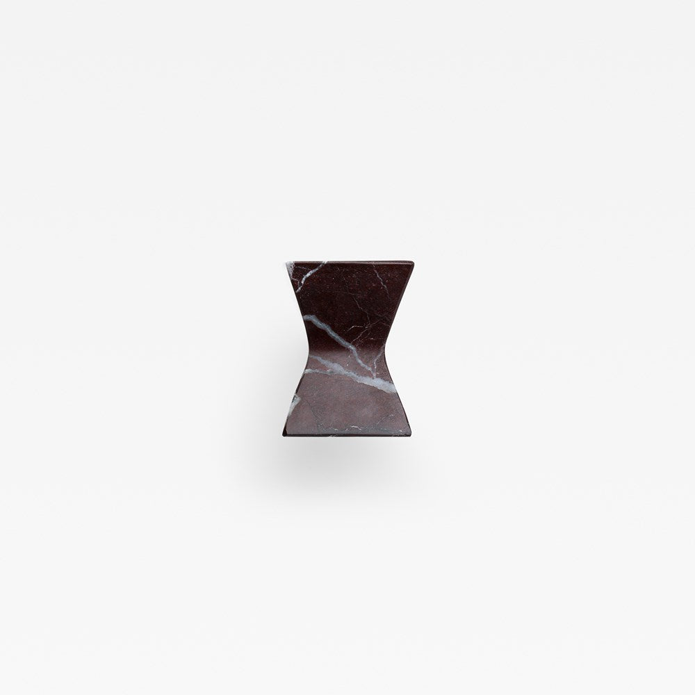 Cinch Marble Cabinet Knob in Rosso Burgundy
