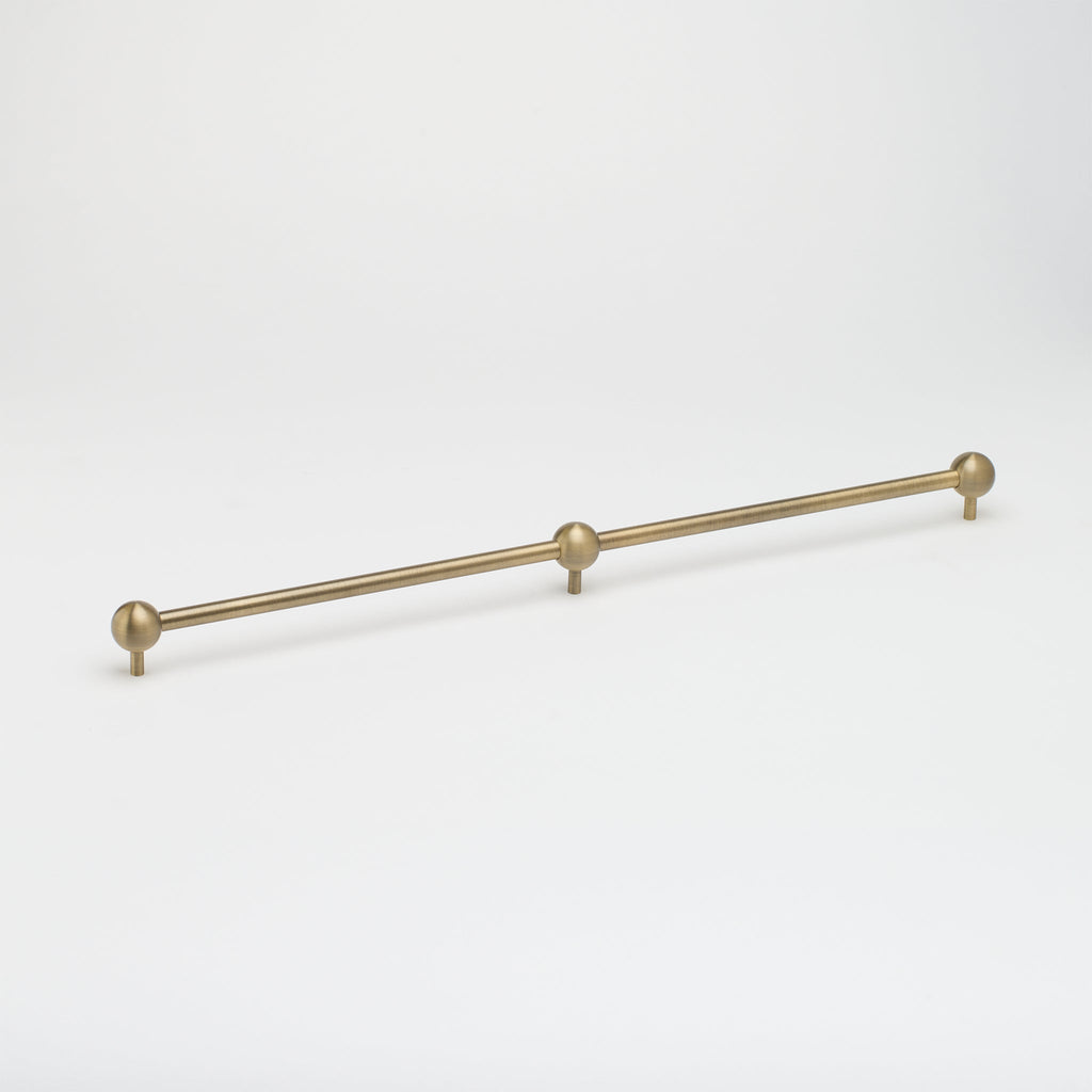 Globe Appliance Pull in Aged Brass