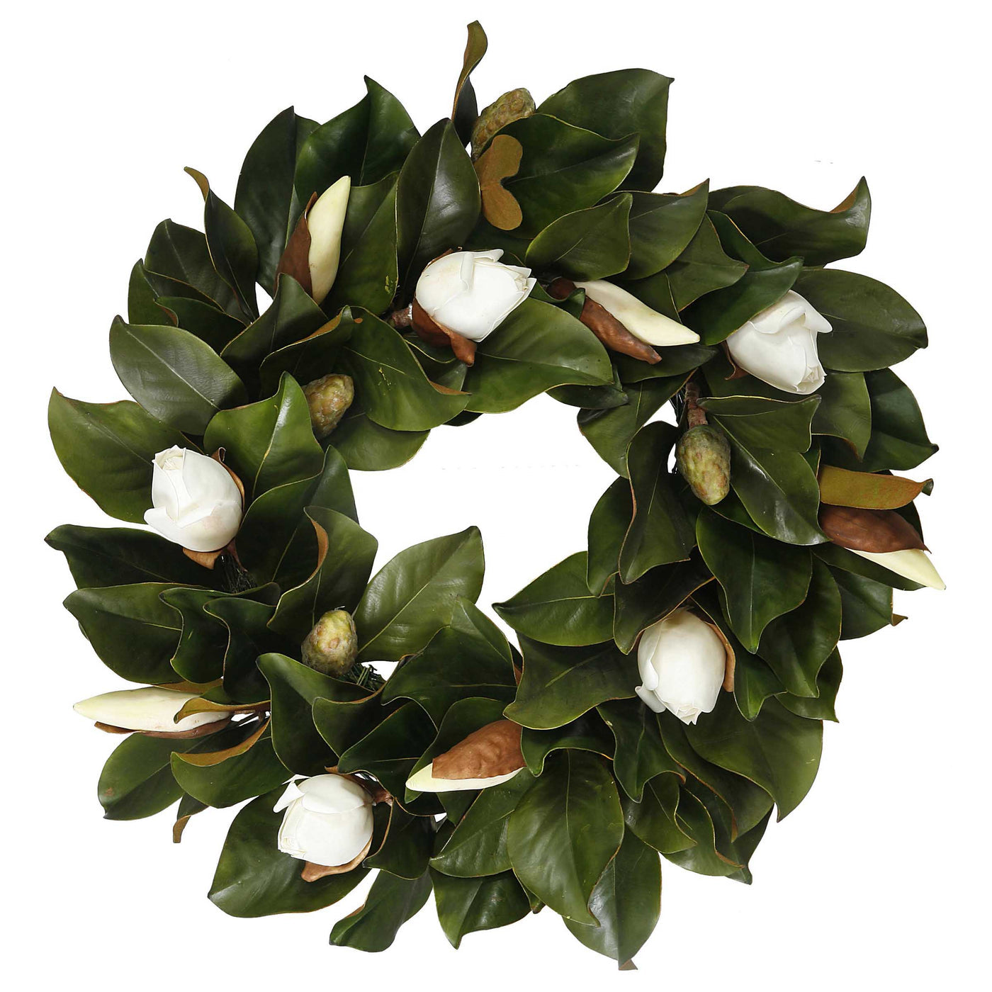 Magnolia Bud Wreath, 24"