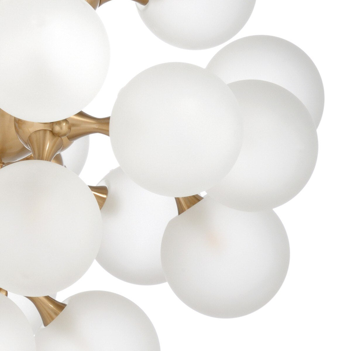 Bowery Brass & Glass Globe Chandelier detail