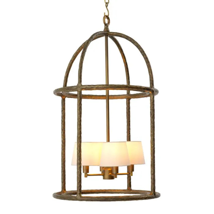 Vernazza Aged Brass Birdcage Pendant — Rachel Blindauer
