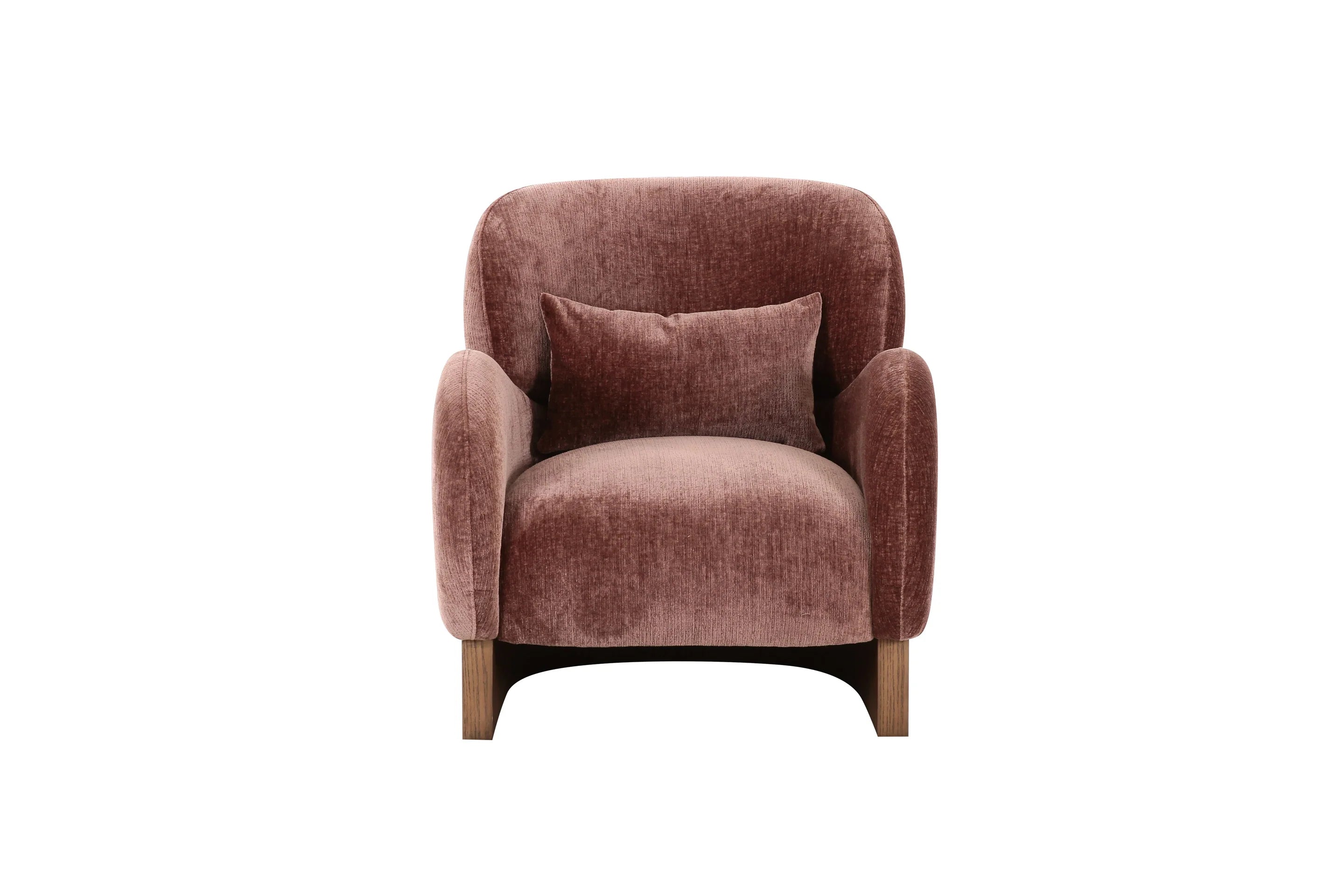 Prune Velour Reading Chair