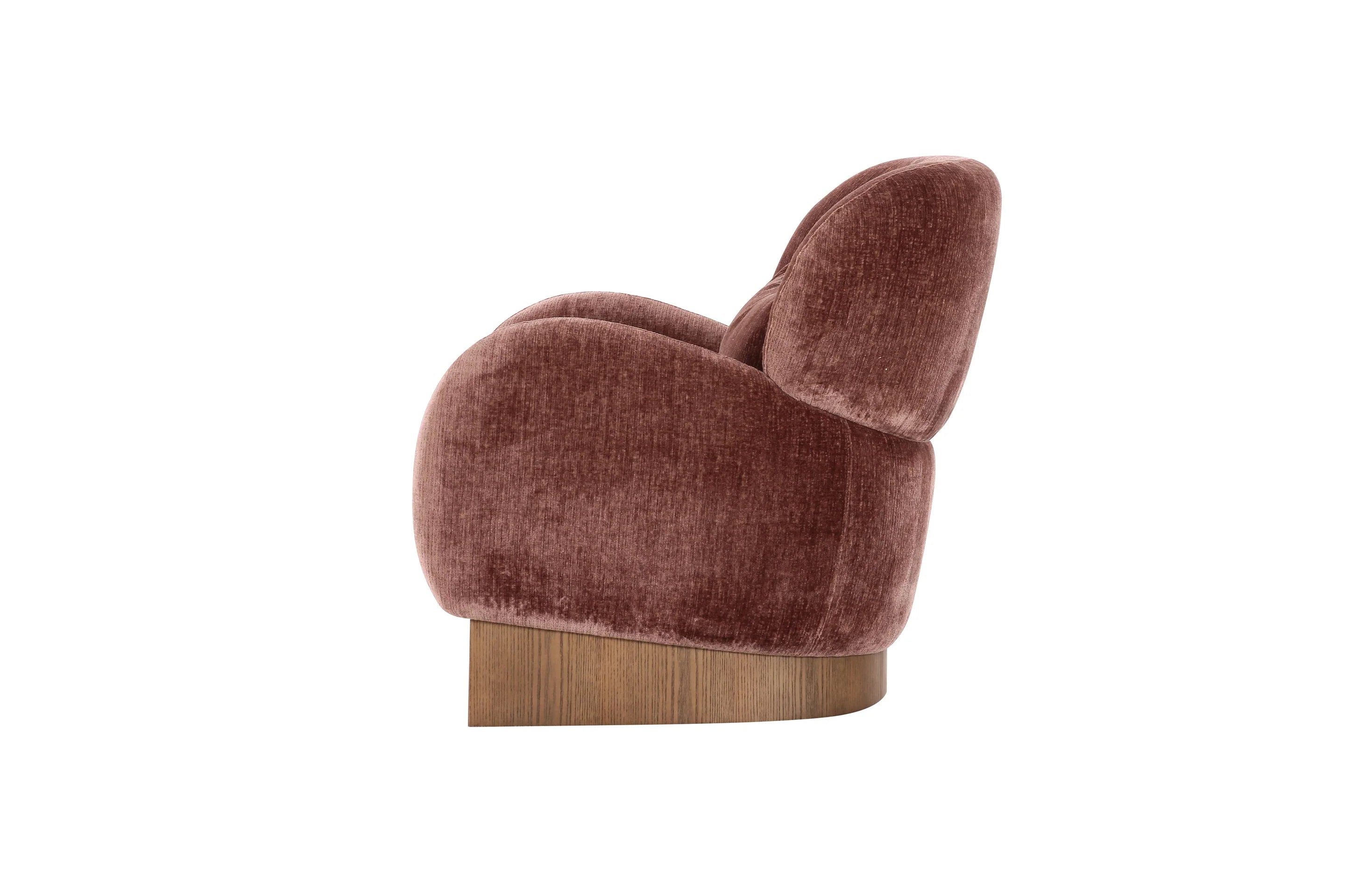 Prune Velour Reading Chair