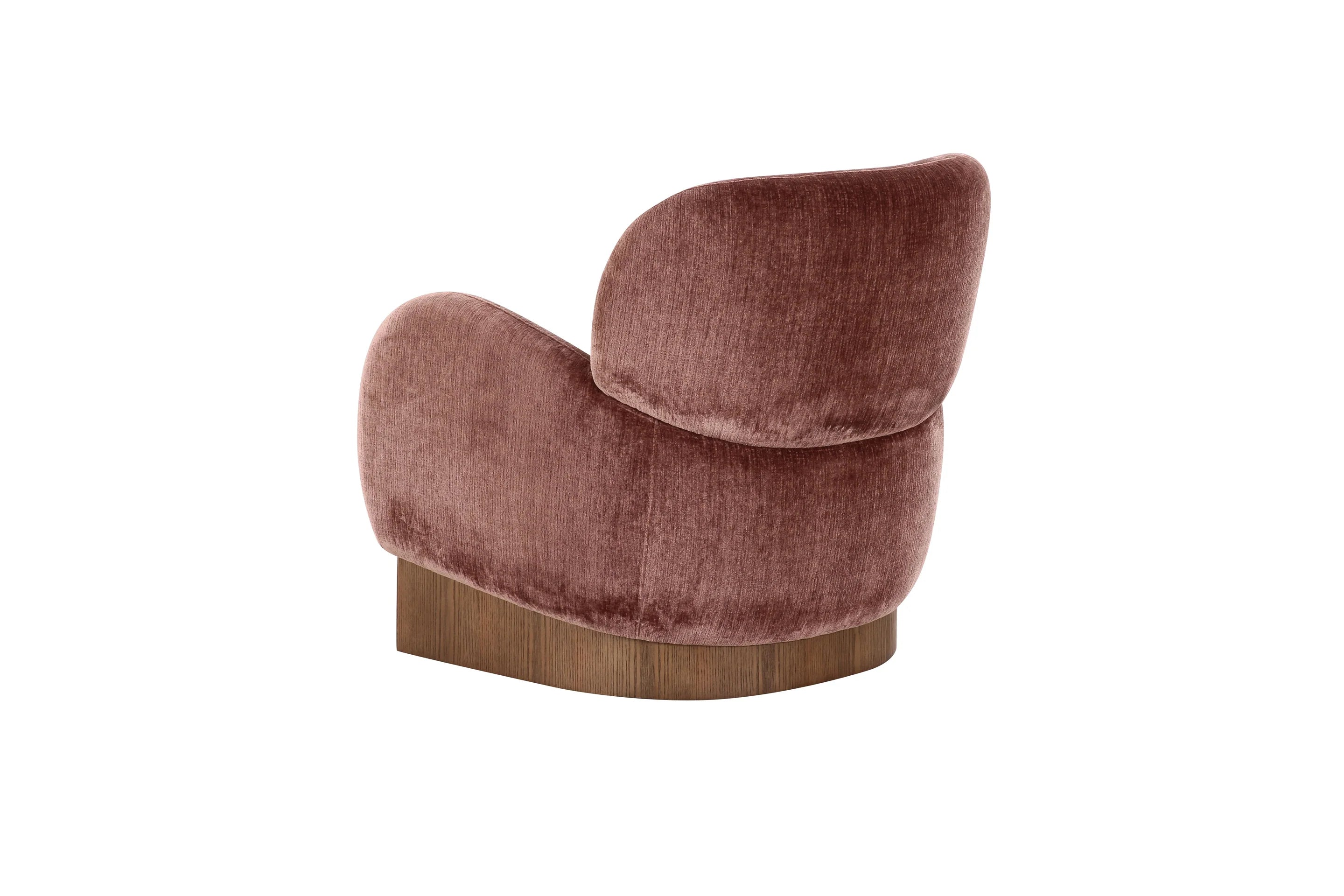 Prune Velour Reading Chair