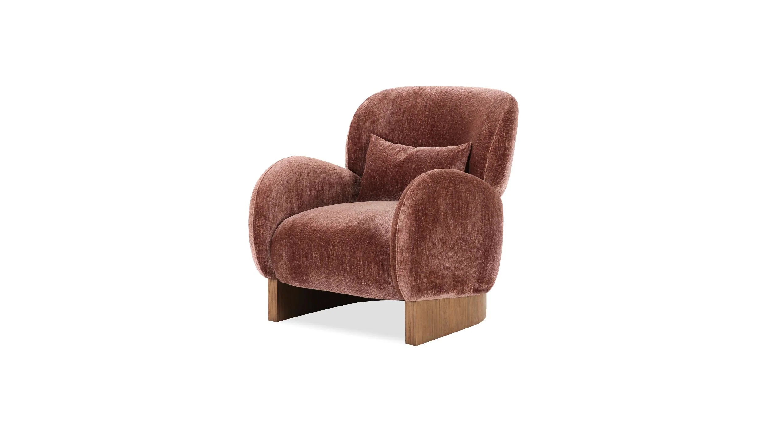 Prune Velour Reading Chair